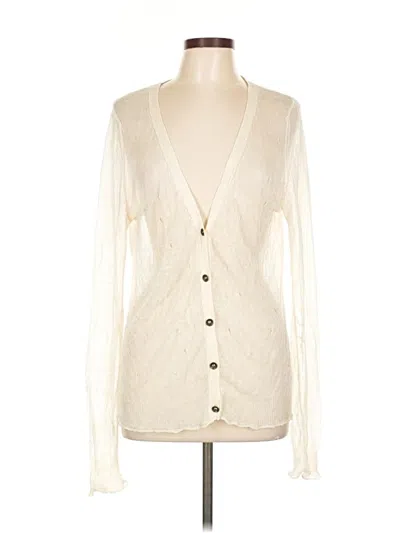 Pre-owned Rag & Bone Cardigan Sweater In White