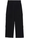 Rag & Bone Cargo-pocket Concealed-fastening Straight Trousers In Black