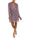 Rag & Bone Carly Mini Dress In Purple