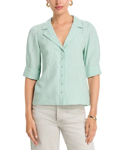 Rag & Bone Carmella Woven Shirt In Green