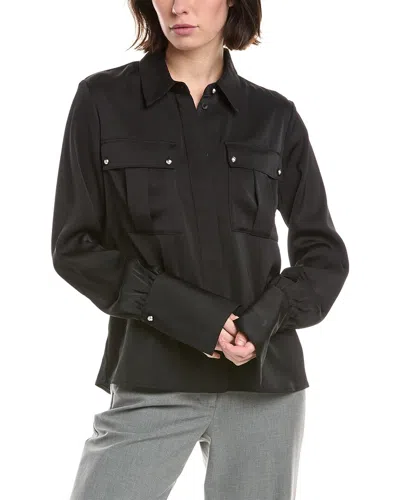 Rag & Bone Carmina Satin Blouse In Black