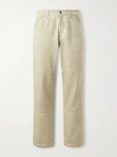 Rag & Bone Carpenter Straight-leg Trousers In Neutral