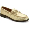 Rag & Bone Carter Metallic Boat Loafers In Gold