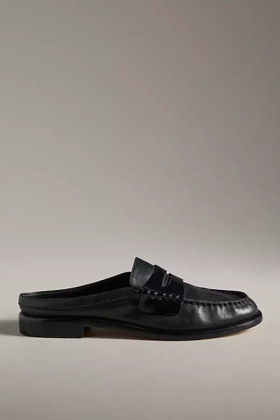 Rag & Bone Carter Leather Mules In Black