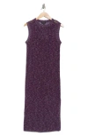 Rag & Bone Carter Open Knit Tank Dress In Purple
