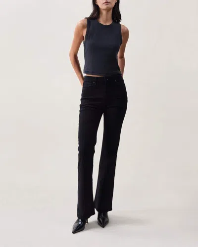 Rag & Bone Casey Flare Jeans In Black