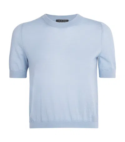 Rag & Bone Cashmere Adeline T-shirt In Blue