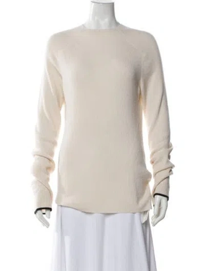 Pre-owned Rag & Bone Cashmere Bateau Neckline Sweater In Neutral
