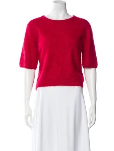 Pre-owned Rag & Bone Cashmere Bateau Neckline Sweater In Red