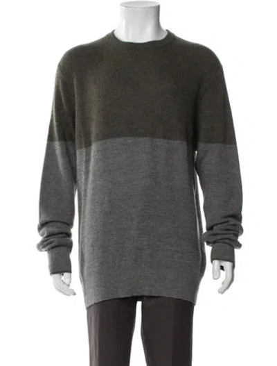 Pre-owned Rag & Bone Cashmere Colorblock Pattern Pullover In Gray