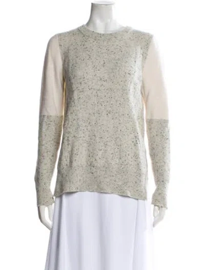 Pre-owned Rag & Bone Cashmere Colorblock Pattern Sweater In Gray