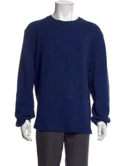 Pre-owned Rag & Bone Cashmere Crew Neck Pullover In Blue