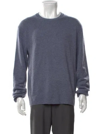 Pre-owned Rag & Bone Cashmere Crew Neck Pullover In Blue
