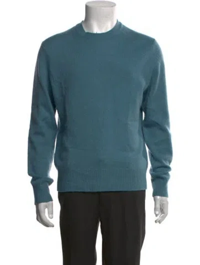 Pre-owned Rag & Bone Cashmere Crew Neck Pullover In Blue