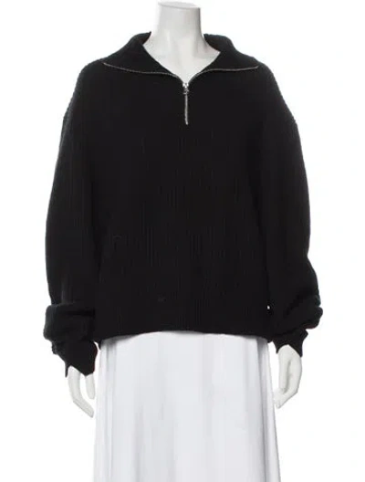 Pre-owned Rag & Bone Cashmere Crew Neck Sweater In Black
