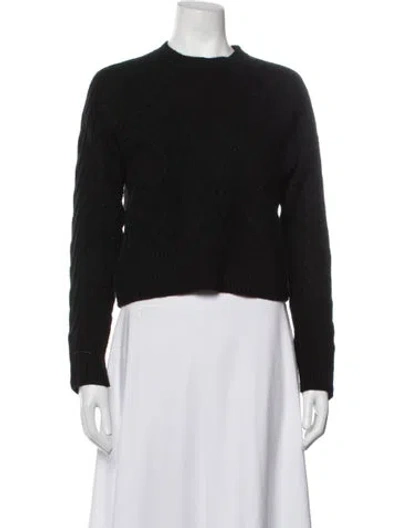 Pre-owned Rag & Bone Cashmere Crew Neck Sweater In Black