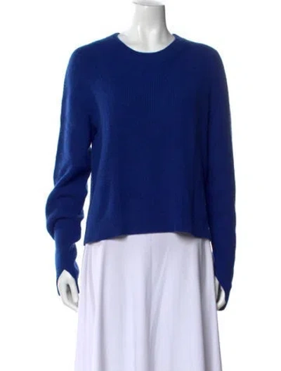 Pre-owned Rag & Bone Cashmere Crew Neck Sweater In Blue