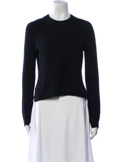 Pre-owned Rag & Bone Cashmere Crew Neck Sweater In Blue