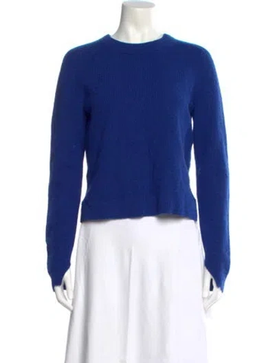 Pre-owned Rag & Bone Cashmere Crew Neck Sweater In Blue