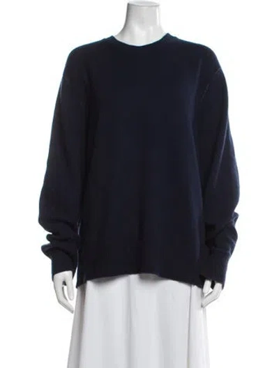 Pre-owned Rag & Bone Cashmere Crew Neck Sweater In Blue