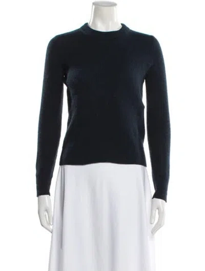Pre-owned Rag & Bone Cashmere Crew Neck Sweater In Blue