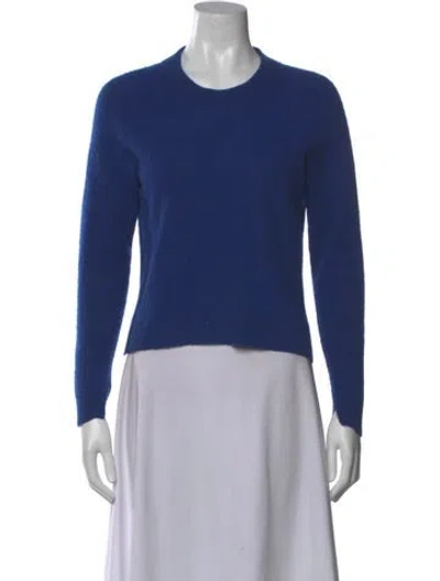 Pre-owned Rag & Bone Cashmere Crew Neck Sweater In Blue
