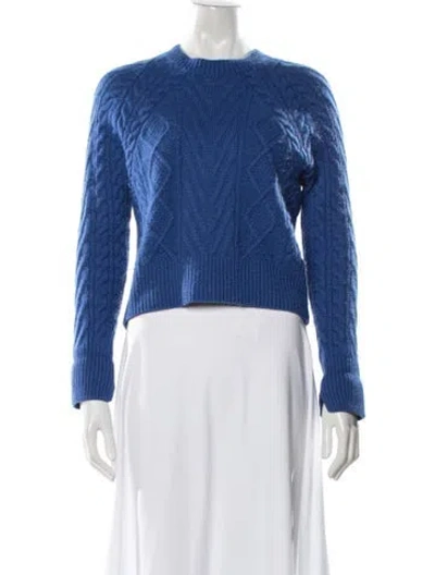 Pre-owned Rag & Bone Cashmere Crew Neck Sweater In Blue