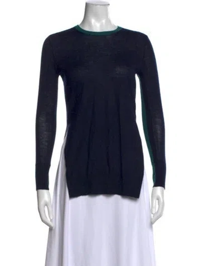 Pre-owned Rag & Bone Cashmere Crew Neck Sweater In Blue