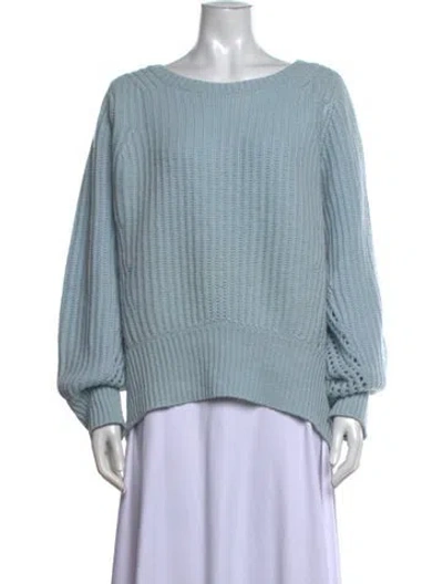 Pre-owned Rag & Bone Cashmere Crew Neck Sweater In Blue