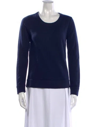 Pre-owned Rag & Bone Cashmere Crew Neck Sweater In Blue