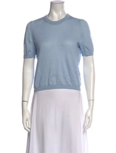 Pre-owned Rag & Bone Cashmere Crew Neck Sweater In Blue