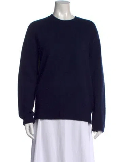 Pre-owned Rag & Bone Cashmere Crew Neck Sweater In Blue