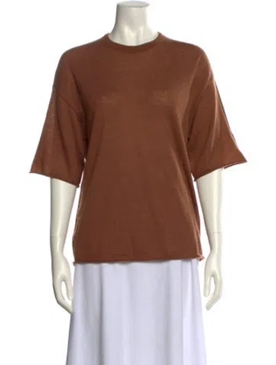 Pre-owned Rag & Bone Cashmere Crew Neck Sweater In Brown