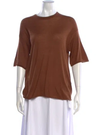 Pre-owned Rag & Bone Cashmere Crew Neck Sweater In Brown