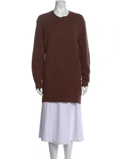 Pre-owned Rag & Bone Cashmere Crew Neck Sweater In Brown