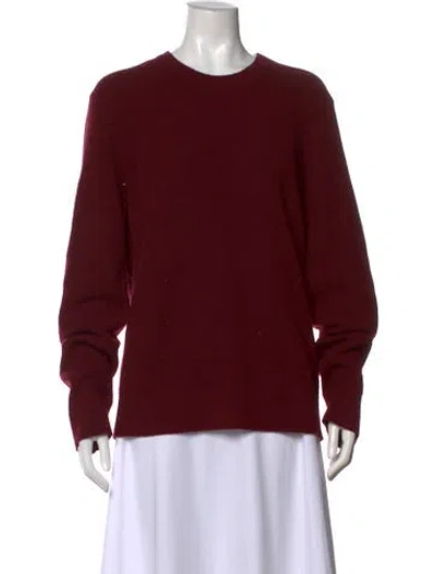 Pre-owned Rag & Bone Cashmere Crew Neck Sweater In Burgundy