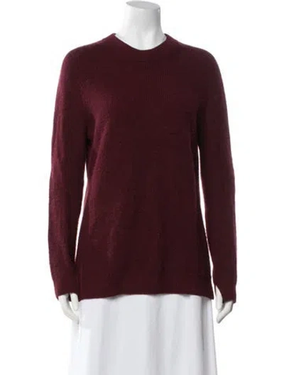 Pre-owned Rag & Bone Cashmere Crew Neck Sweater In Burgundy