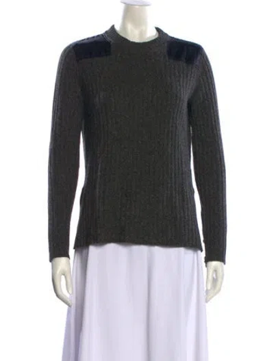 Pre-owned Rag & Bone Cashmere Crew Neck Sweater In Green