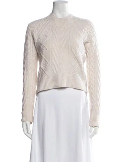 Pre-owned Rag & Bone Cashmere Crew Neck Sweater In Neutrals