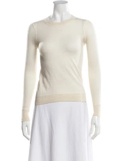 Pre-owned Rag & Bone Cashmere Crew Neck Sweater In Neutrals