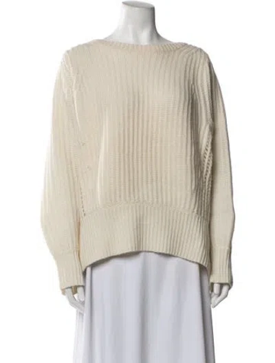 Pre-owned Rag & Bone Cashmere Crew Neck Sweater In Neutrals