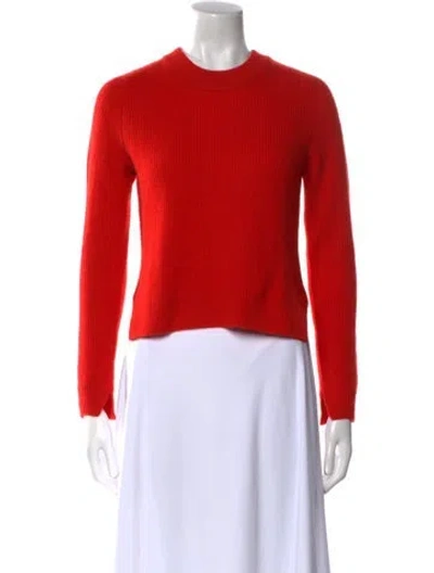 Pre-owned Rag & Bone Cashmere Crew Neck Sweater In Red