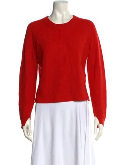 Pre-owned Rag & Bone Cashmere Crew Neck Sweater In Red