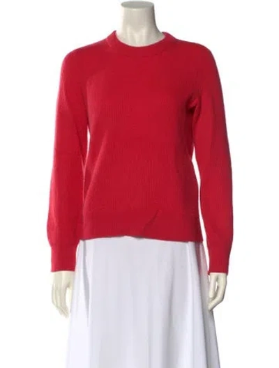 Pre-owned Rag & Bone Cashmere Crew Neck Sweater In Red