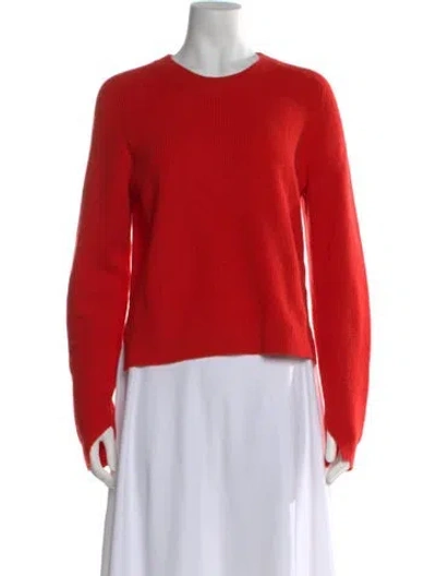 Pre-owned Rag & Bone Cashmere Crew Neck Sweater In Red