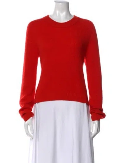 Pre-owned Rag & Bone Cashmere Crew Neck Sweater In Red