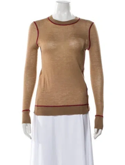 Pre-owned Rag & Bone Cashmere Crew Neck Sweater W/ Tags In Brown