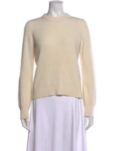 Pre-owned Rag & Bone Cashmere Crew Neck Sweater In White