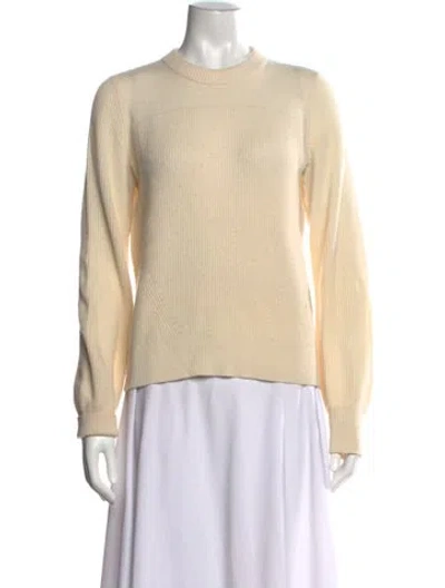 Pre-owned Rag & Bone Cashmere Crew Neck Sweater In White