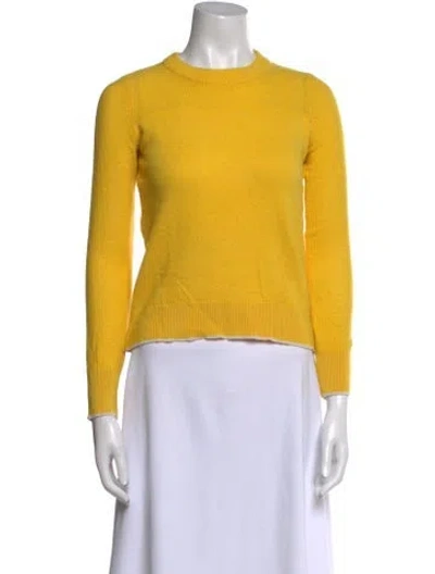 Pre-owned Rag & Bone Cashmere Crew Neck Sweater In Yellow